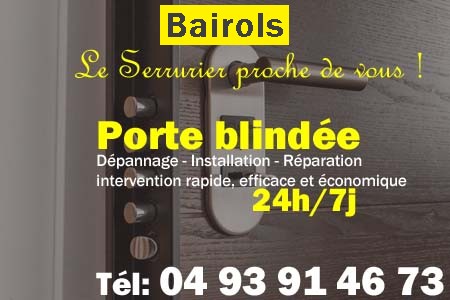 Porte blindée Bairols - Porte blindee Bairols - Blindage de porte Bairols - Bloc porte Bairols