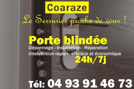 Porte blindée Coaraze - Porte blindee Coaraze - Blindage de porte Coaraze - Bloc porte Coaraze