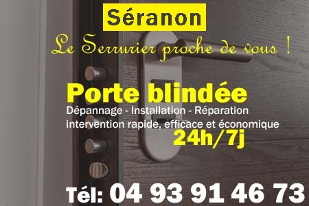 Porte blindée Séranon - Porte blindee Séranon - Blindage de porte Séranon - Bloc porte Séranon