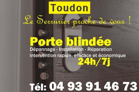 Porte blindée Toudon - Porte blindee Toudon - Blindage de porte Toudon - Bloc porte Toudon