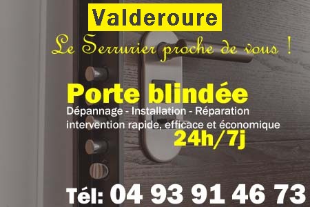 Porte blindée Valderoure - Porte blindee Valderoure - Blindage de porte Valderoure - Bloc porte Valderoure