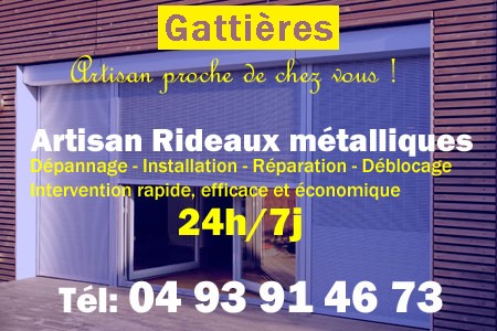 rideau metallique Gattières - rideaux metalliques Gattières - rideaux Gattières - entretien, Pose en neuf, pose en rénovation, motorisation, dépannage, déblocage, remplacement, réparation, automatisation de rideaux métalliques à Gattières