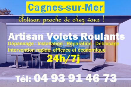 volet roulant Cagnes-sur-Mer - volets Cagnes-sur-Mer - volet Cagnes-sur-Mer - entretien, Pose en neuf, pose en rénovation, motorisation, dépannage, déblocage, remplacement, réparation, automatisation de volet roulant à Cagnes-sur-Mer