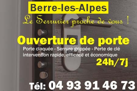 Ouverture de porte Berre-les-Alpes - Porte claquée Berre-les-Alpes - Porte fermée Berre-les-Alpes - serrure bloquée Berre-les-Alpes - serrure grippée Berre-les-Alpes