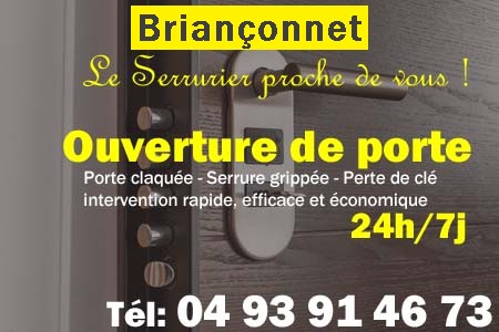 Ouverture de porte Briançonnet - Porte claquée Briançonnet - Porte fermée Briançonnet - serrure bloquée Briançonnet - serrure grippée Briançonnet