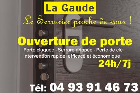 Ouverture de porte La Gaude - Porte claquée La Gaude - Porte fermée La Gaude - serrure bloquée La Gaude - serrure grippée La Gaude