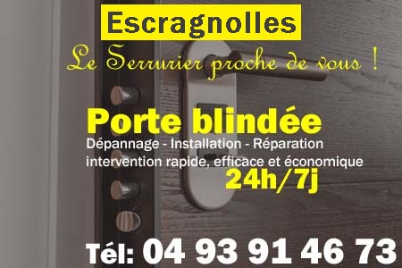 Porte blindée Escragnolles - Porte blindee Escragnolles - Blindage de porte Escragnolles - Bloc porte Escragnolles