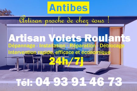 volet roulant Antibes - volets Antibes - volet Antibes - entretien, Pose en neuf, pose en rénovation, motorisation, dépannage, déblocage, remplacement, réparation, automatisation de volet roulant à Antibes