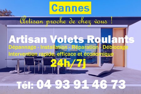 volet roulant Cannes - volets Cannes - volet Cannes - entretien, Pose en neuf, pose en rénovation, motorisation, dépannage, déblocage, remplacement, réparation, automatisation de volet roulant à Cannes