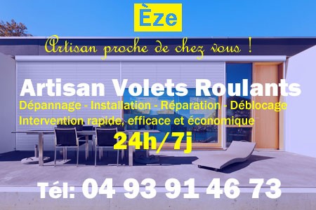 volet roulant Èze - volets Èze - volet Èze - entretien, Pose en neuf, pose en rénovation, motorisation, dépannage, déblocage, remplacement, réparation, automatisation de volet roulant à Èze