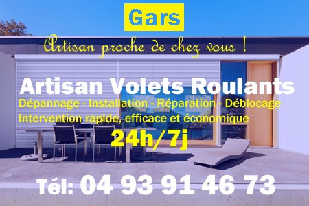 volet roulant Gars - volets Gars - volet Gars - entretien, Pose en neuf, pose en rénovation, motorisation, dépannage, déblocage, remplacement, réparation, automatisation de volet roulant à Gars